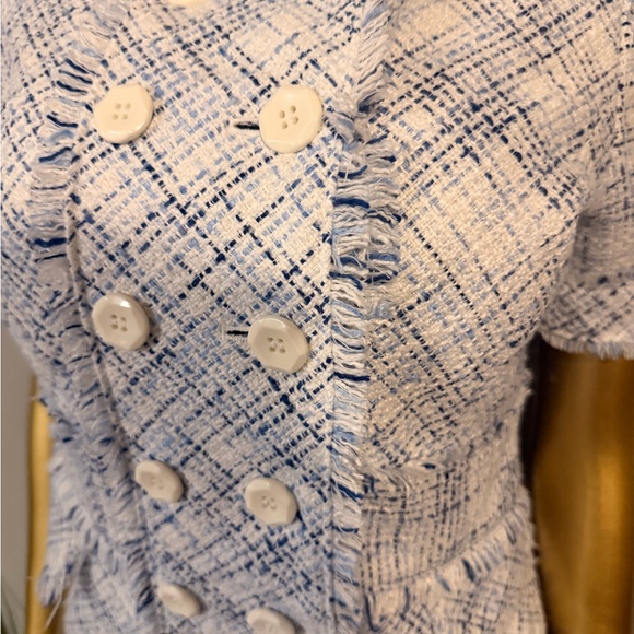 Nine West Blue and White Tweed Skirt Set - Picture 3 of 10